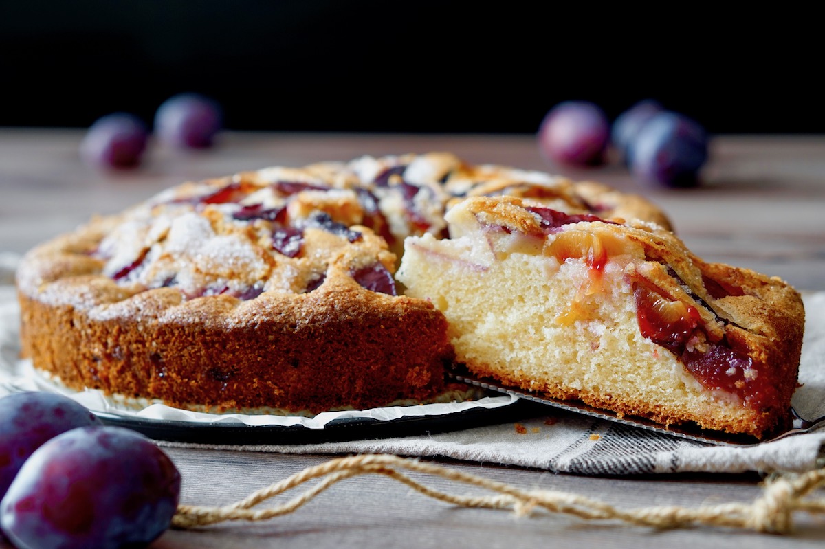 Torta soffice alle prugne