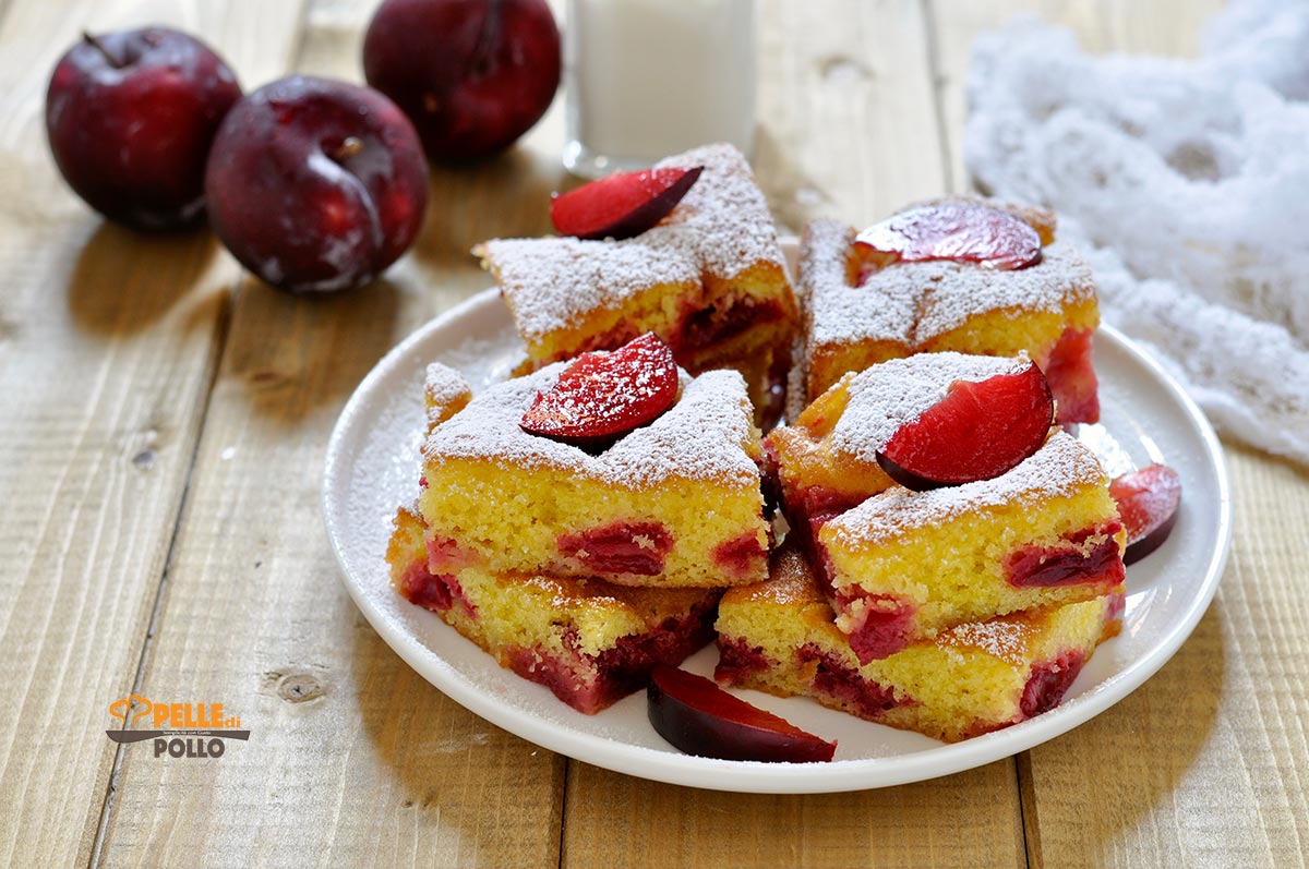 Torta soffice alle prugne