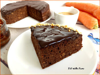 Torta soffice carote arachidi e carrube senza glutine