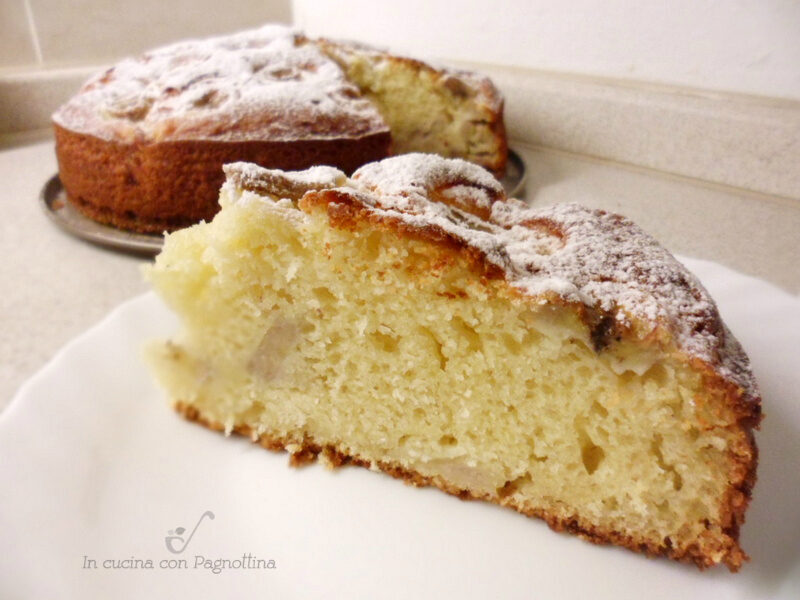 Torta soffice con banane e ricotta