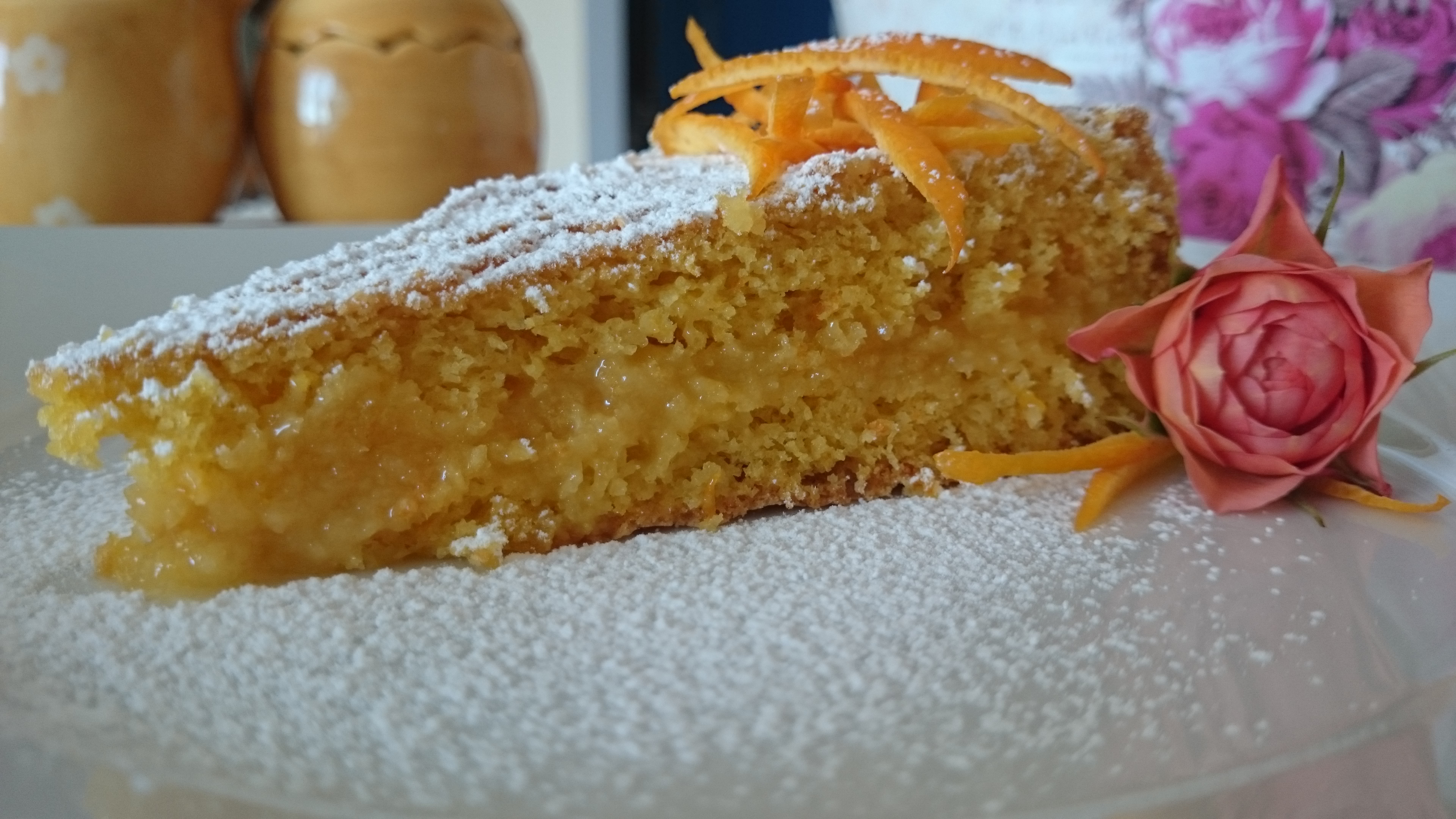 Torta soffice con crema all’arancia
