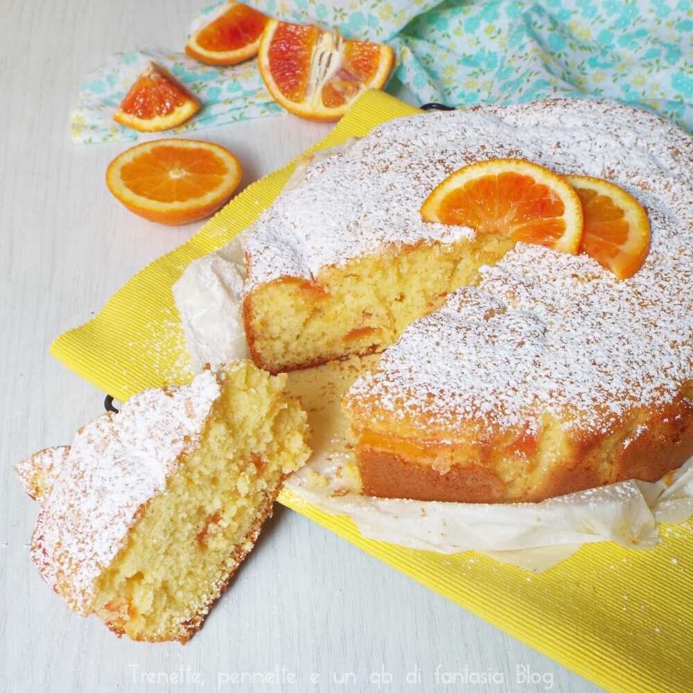 Torta soffice con crema all’arancia senza latte e uova