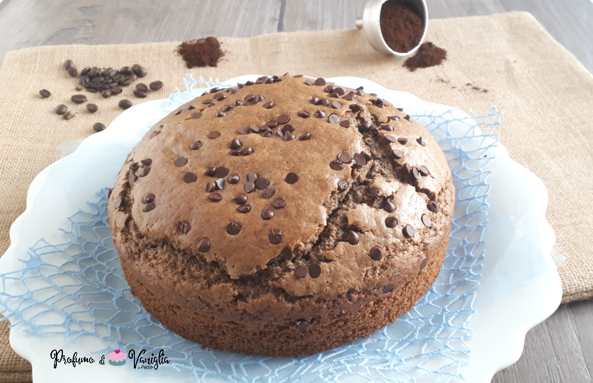 Torta soffice con fondi di caffe’