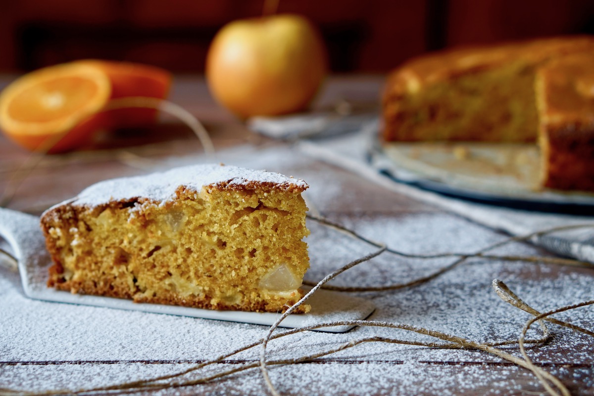 Torta soffice di mele e arance