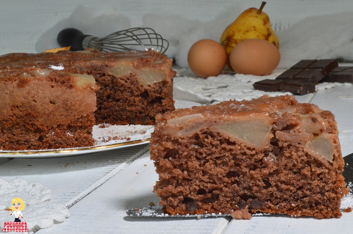 Torta soffice pere e cioccolato ricetta facile