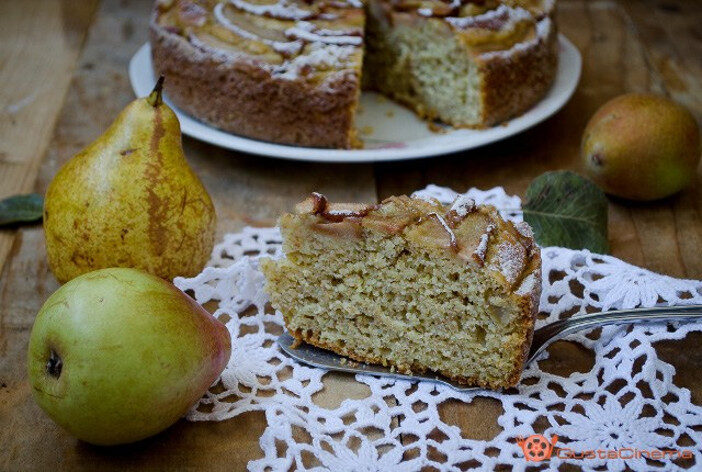 Torta soffice ricotta e pere