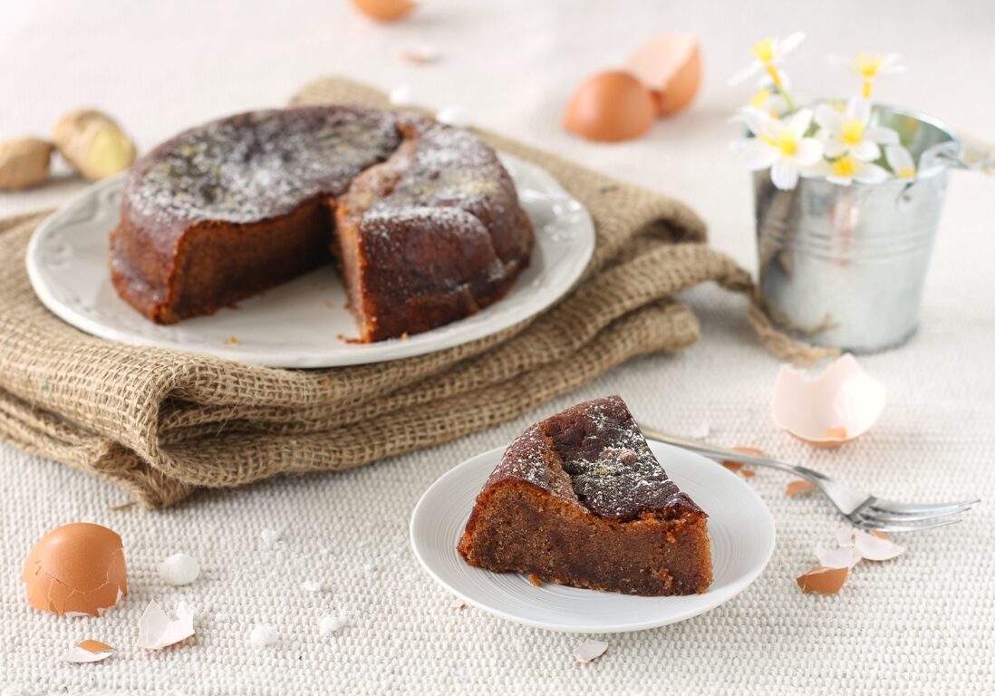 Torta solo tuorli al cioccolato e zenzero – senza burro