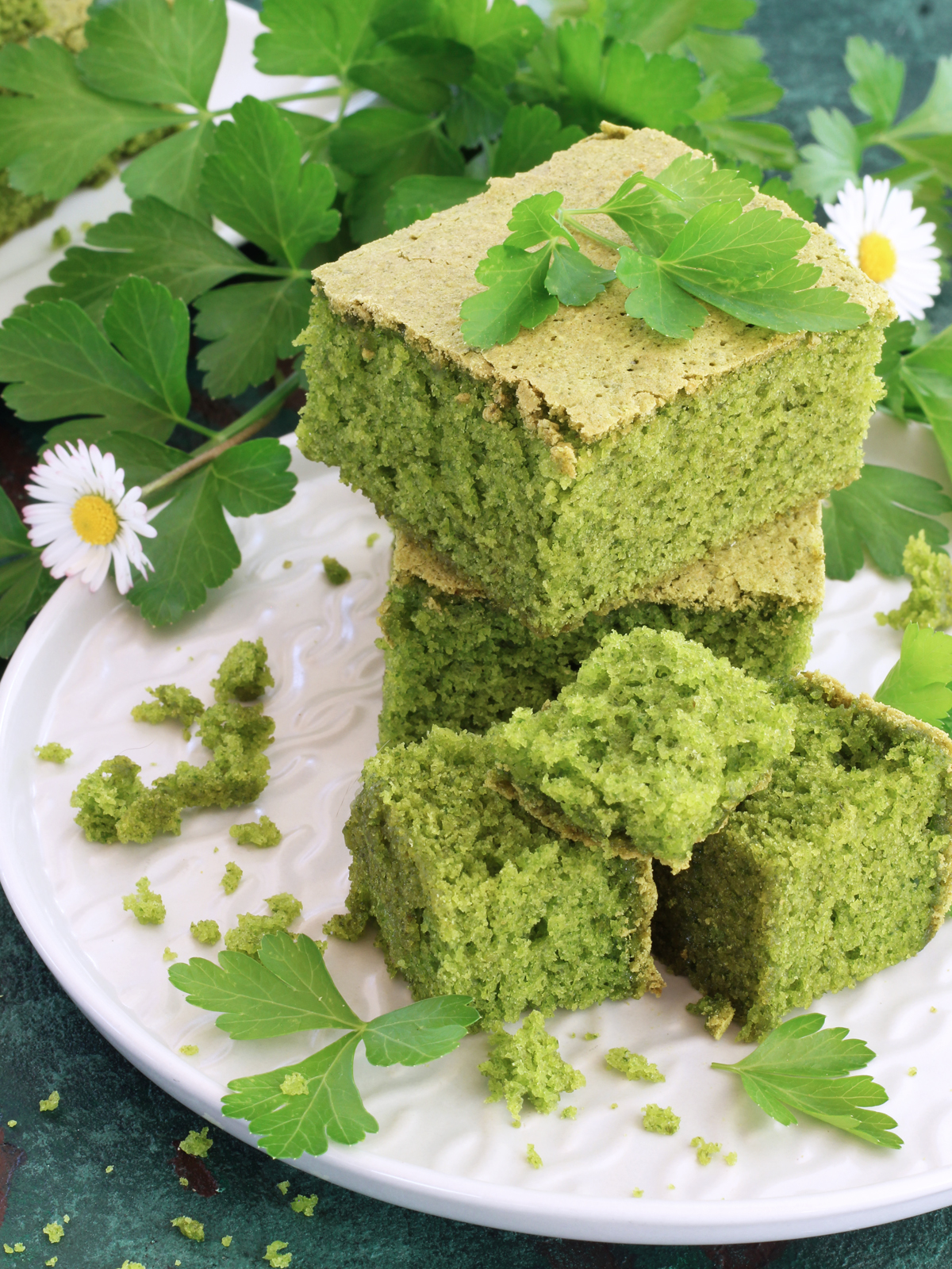 Torta sponge al prezzemolo