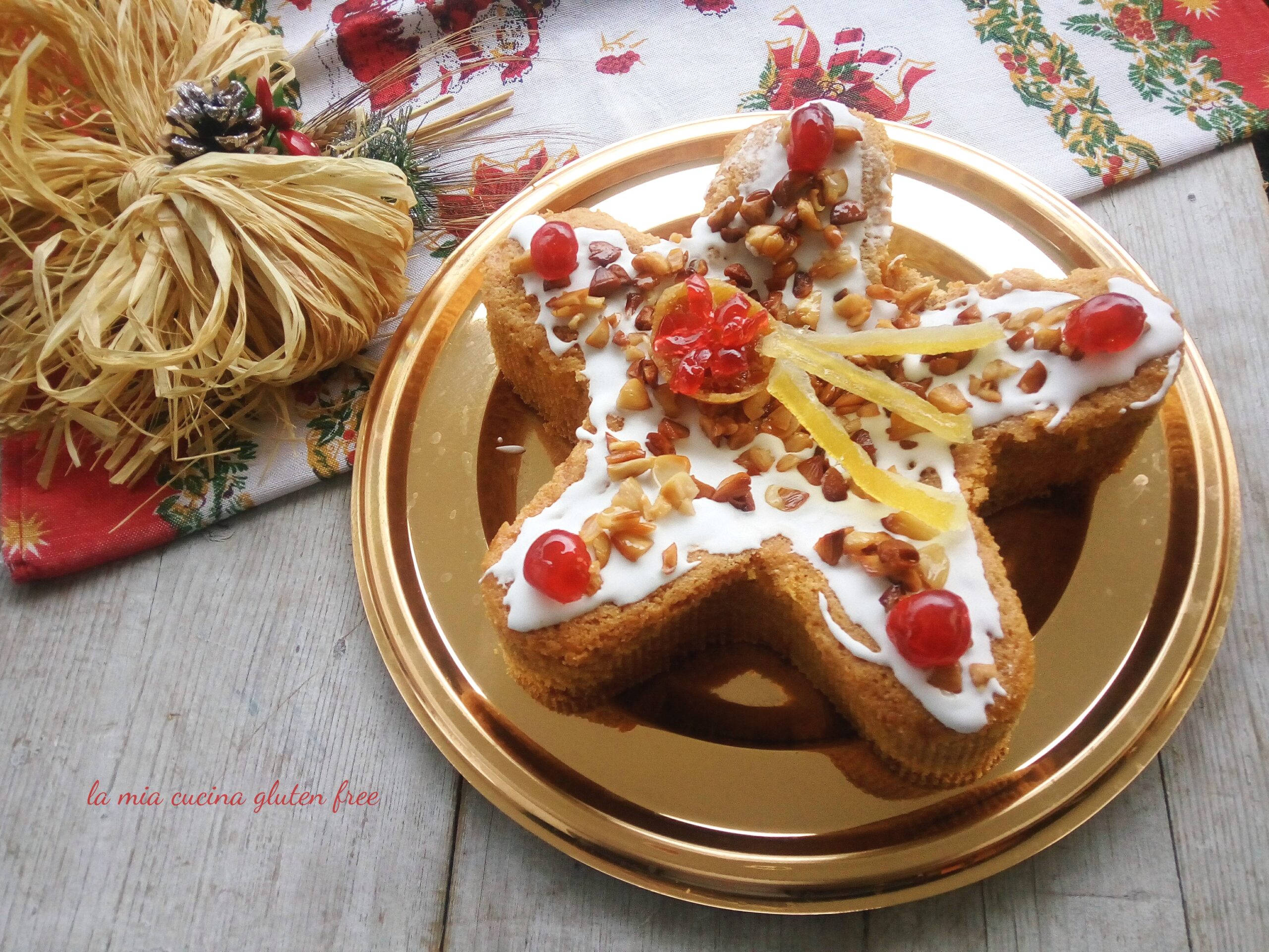 Torta stella di Natale senza glutine con pisto napoletano