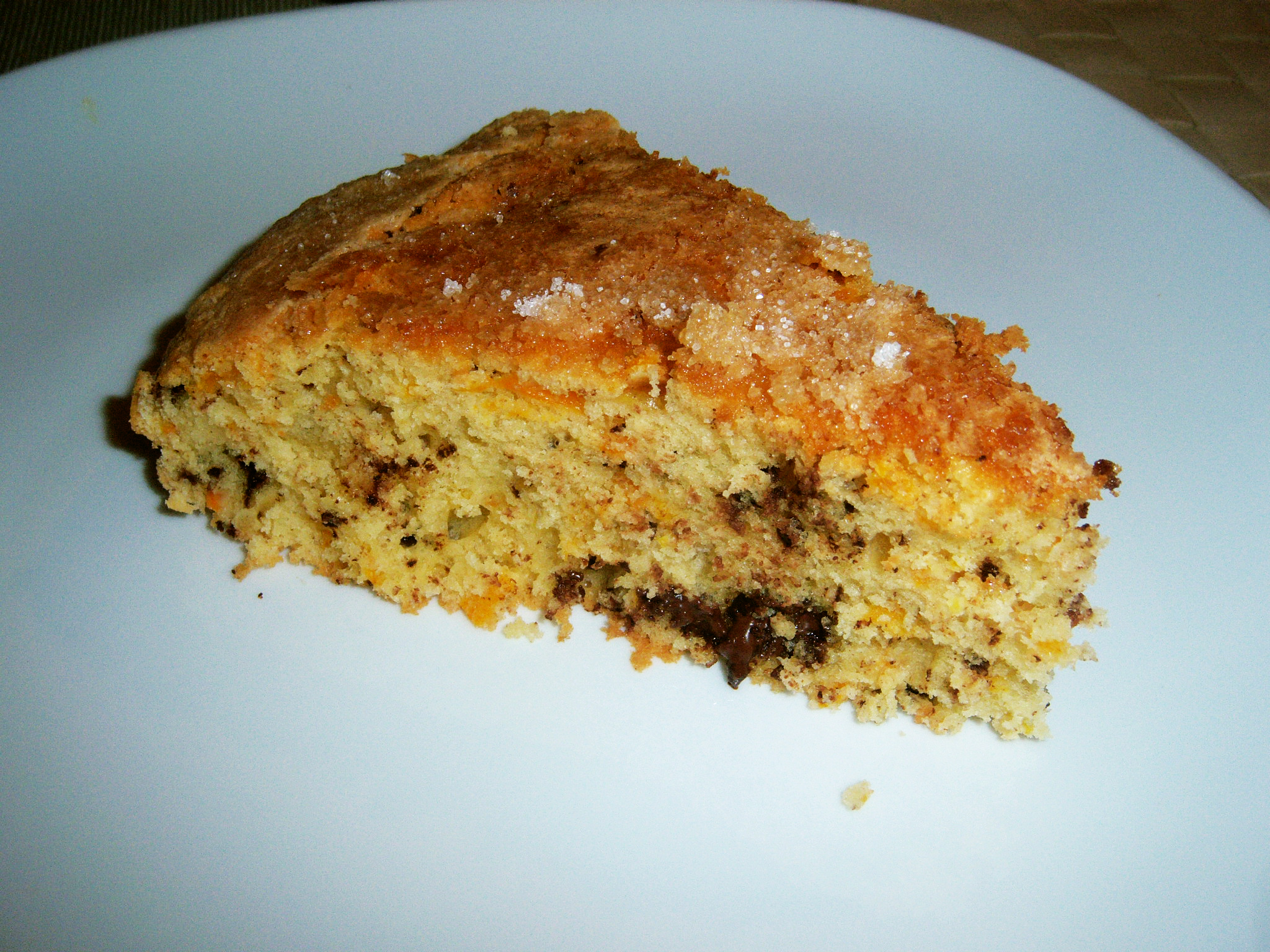 Torta stracciatella arancione