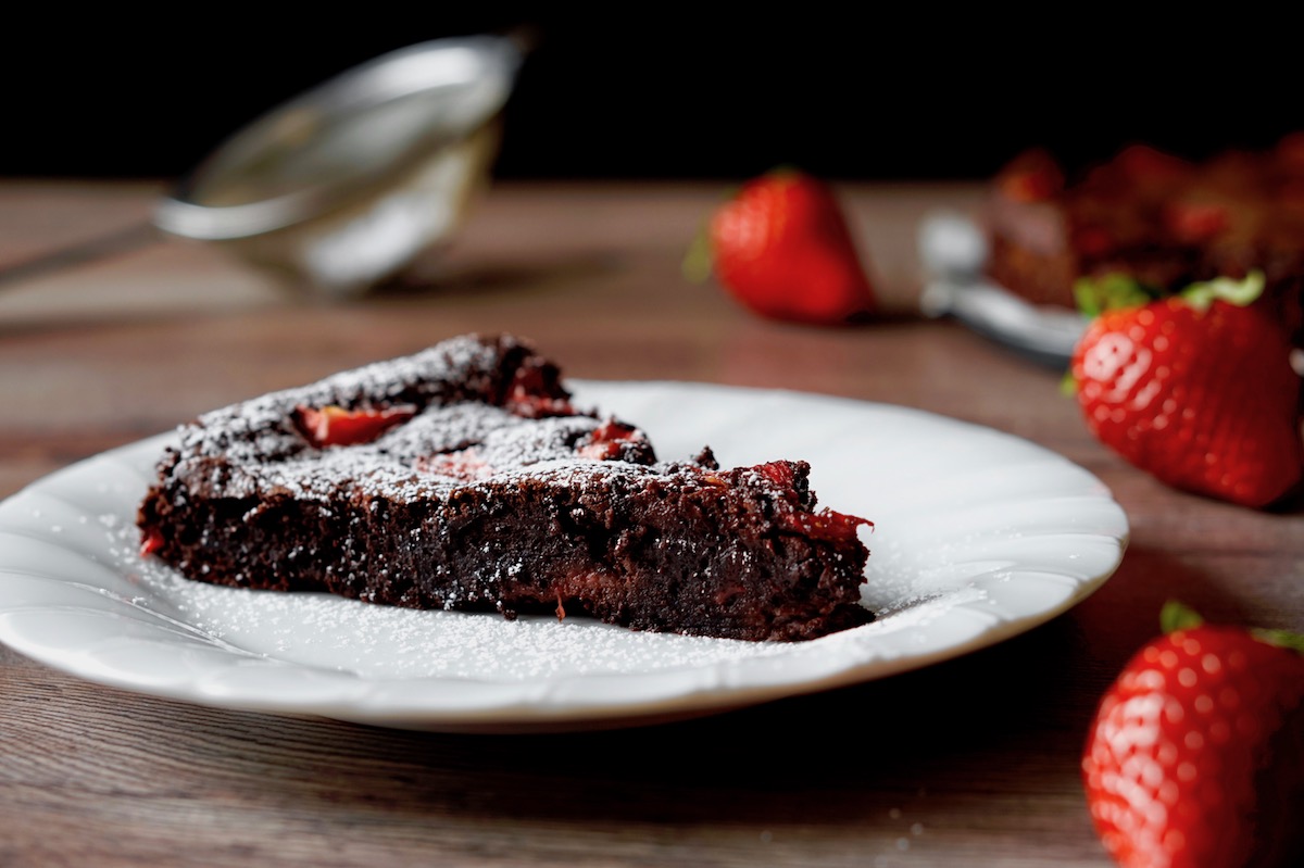 Torta Tenerina alle Fragole