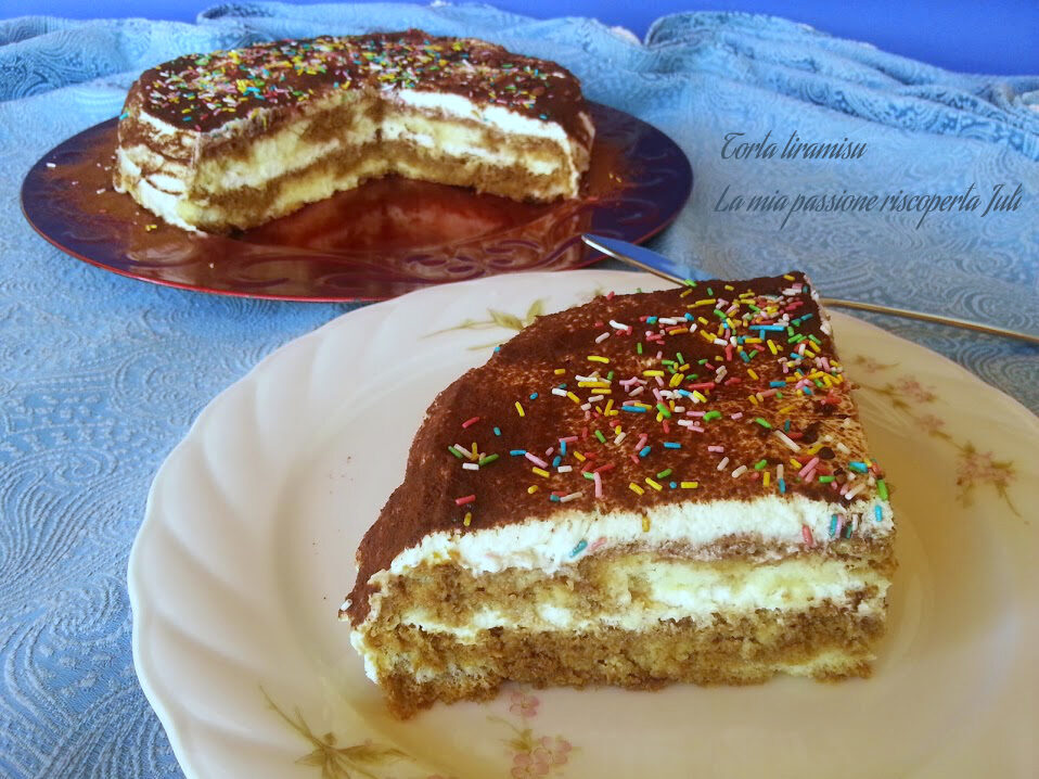 Torta tiramisu, pan di spagna