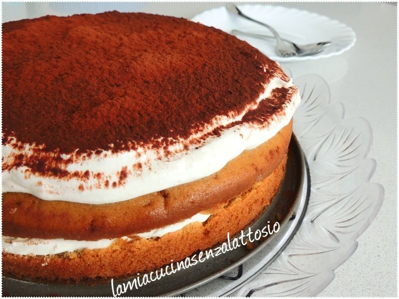 Torta tiramisù – senza uova, senza lattosio