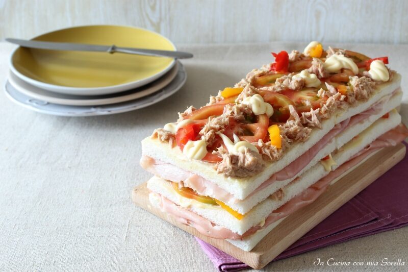 Torta tramezzino o sandwich cake