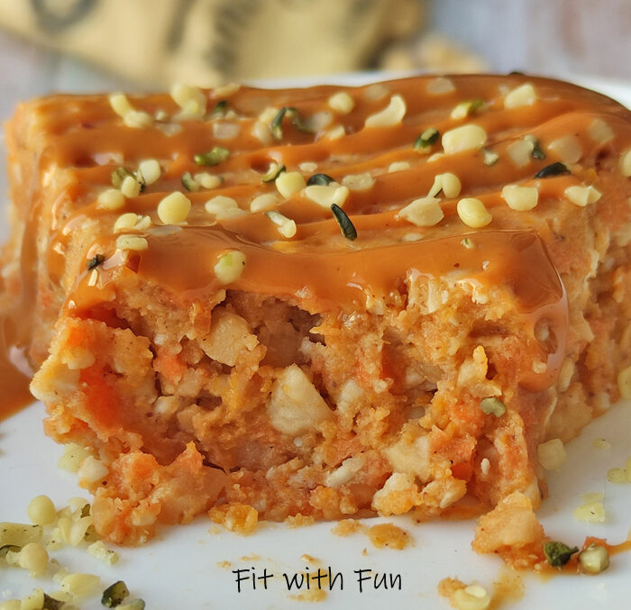 Torta vegan di carote zucca e frutta secca senza cottura
