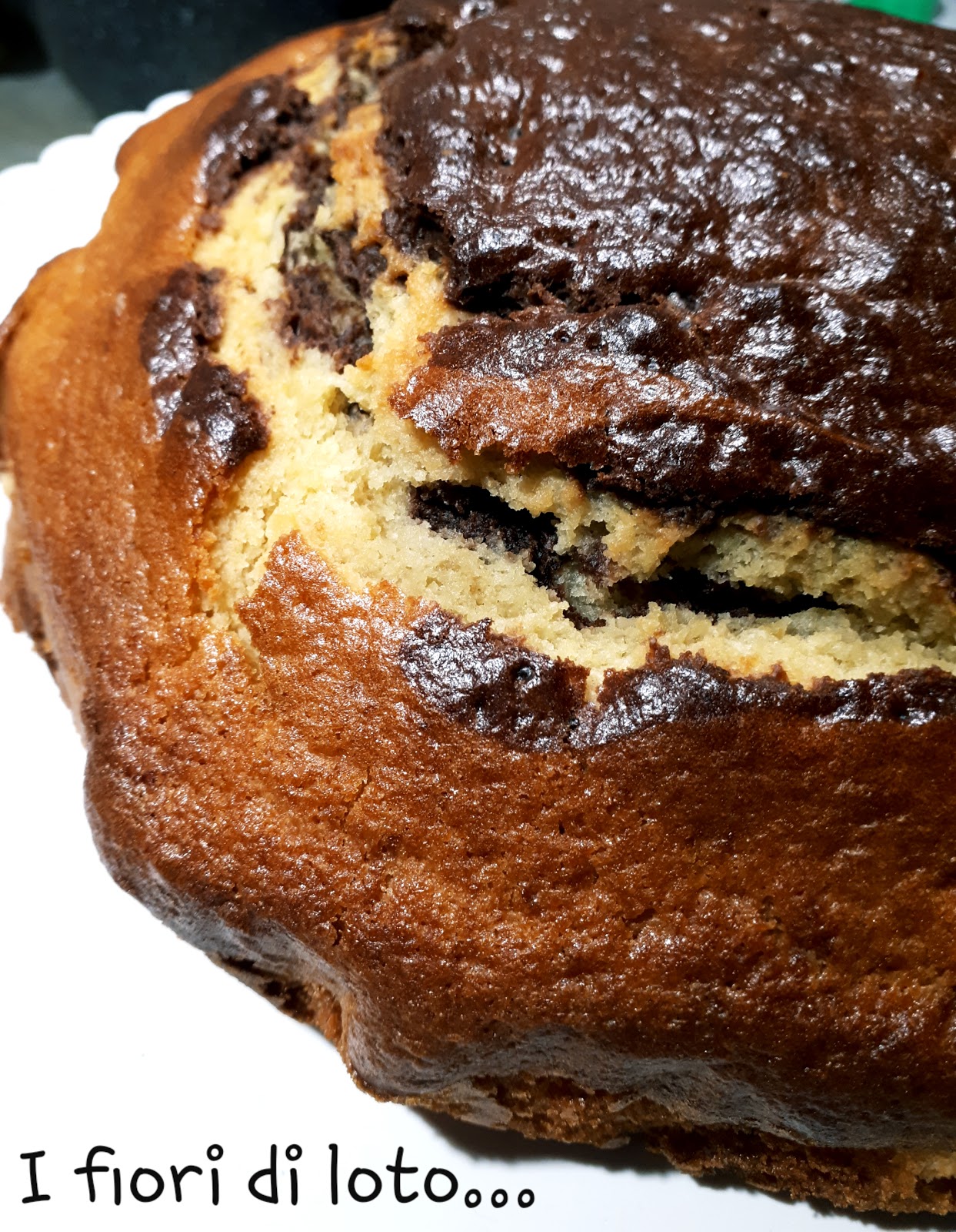 Torta vegana marmorizzata