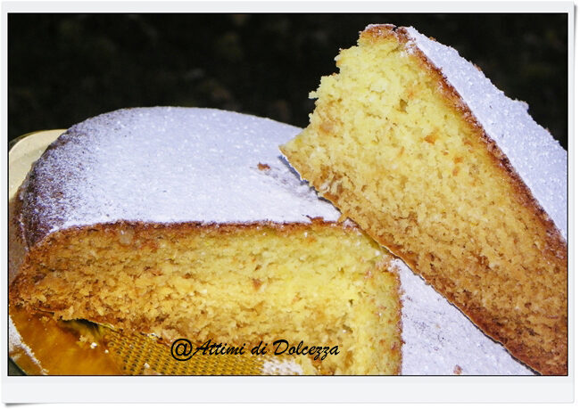 Torta veloce senza uova allo zafferano