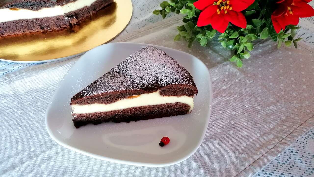 Torta versata al cioccolato con ricotta bimby