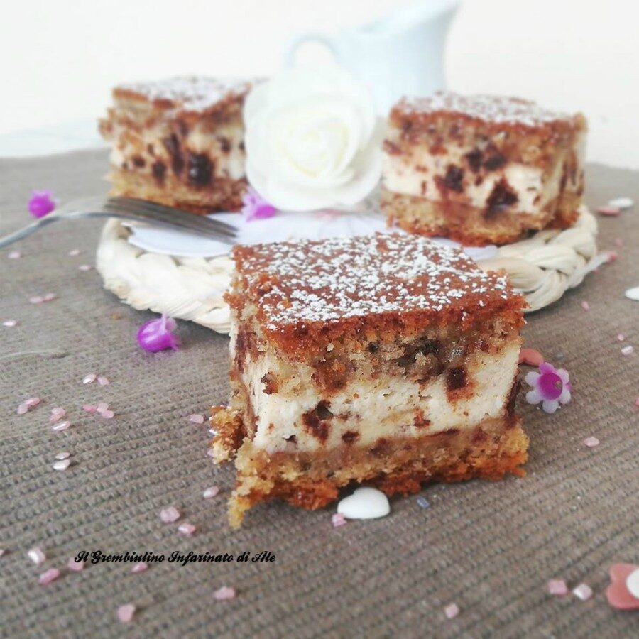 Torta versata alla ricotta