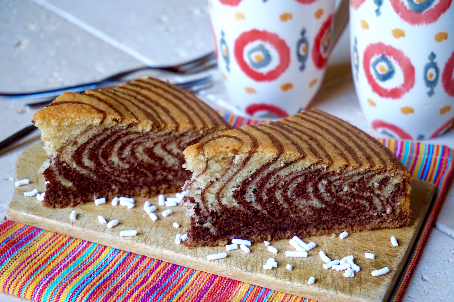 Torta zebrata