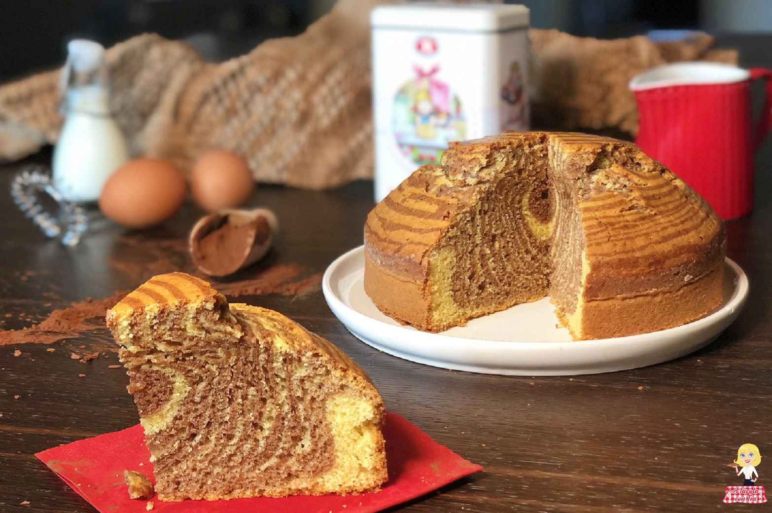Torta ZEBRATA senza BURRO