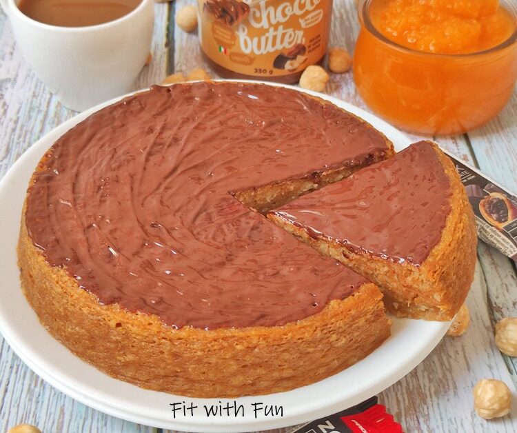 Torta zucca avena e dessert proteico alla nocciola