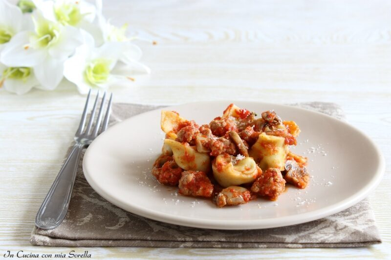Tortelli alla boscaiola senza panna