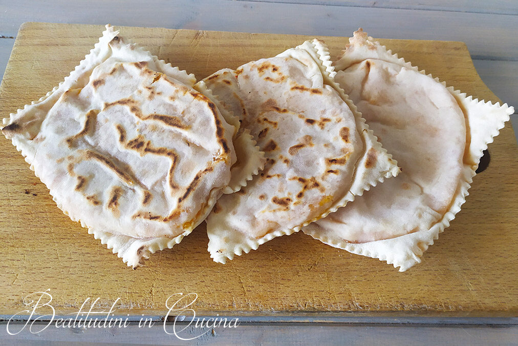 Tortelli alla lastra del casentino