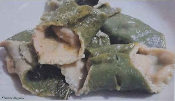 Tortelli bicolori ai carciofi