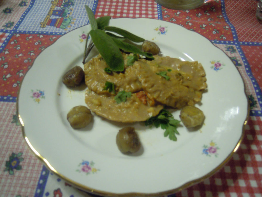 Tortelli con farina di castagne