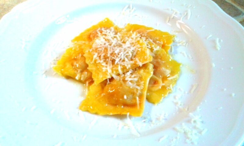 Tortelli con ripieno di zucca