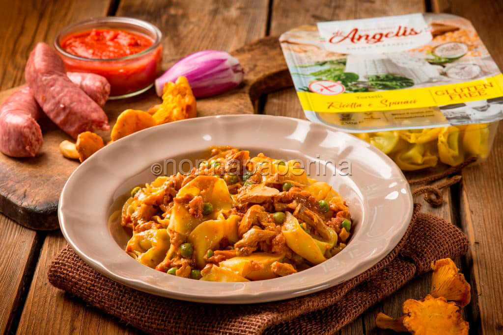 Tortelli di ricotta e spinaci alla boscaiola: un primo ricco e gustoso