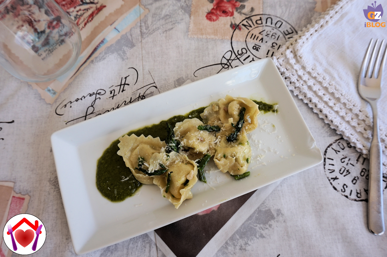 Tortelli ripieni di asparagi