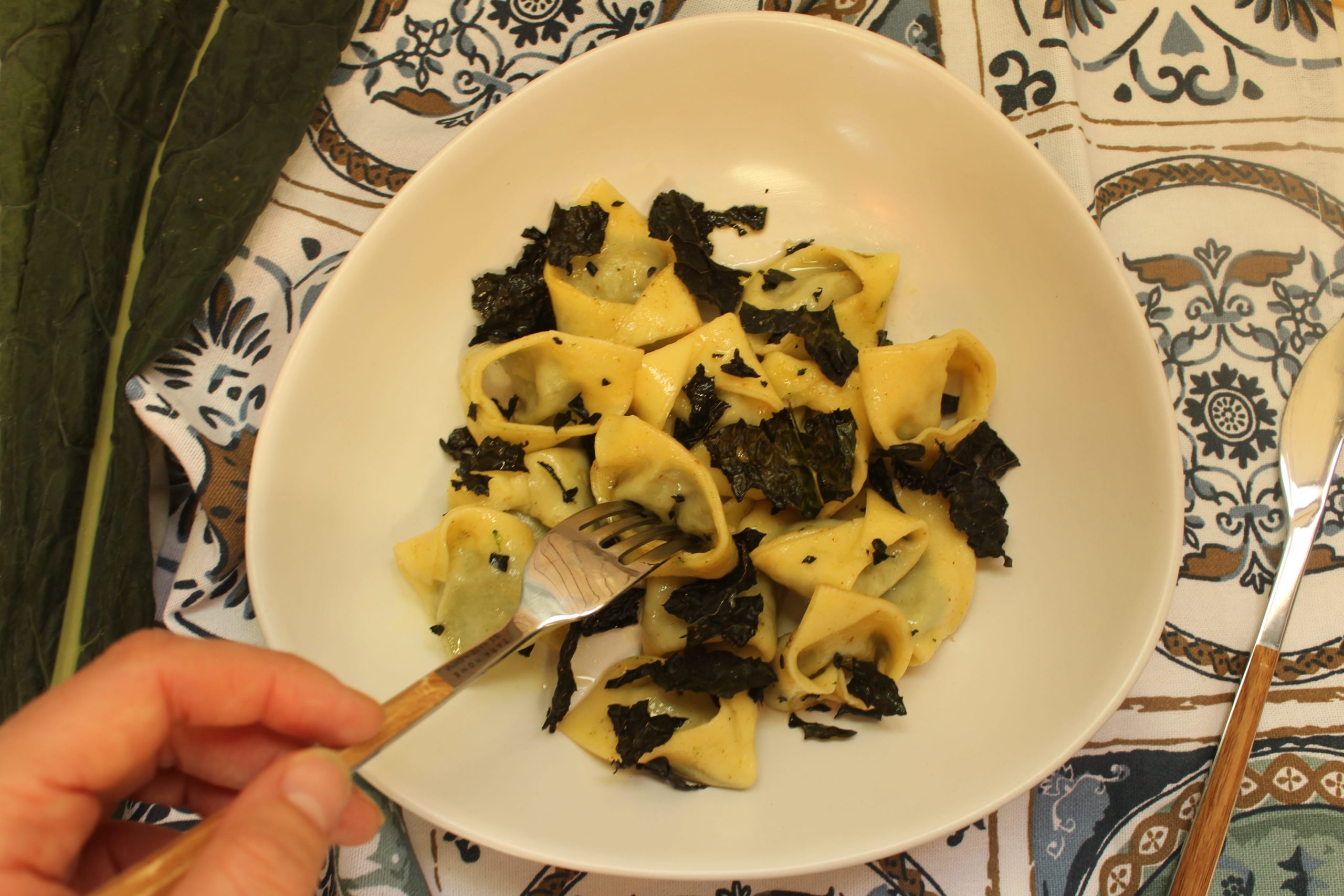 Tortelli ripieni di cavolo nero