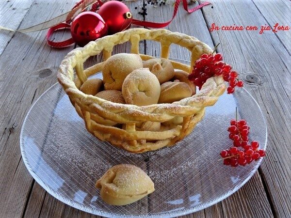 Tortellini dolci biscotti di natale