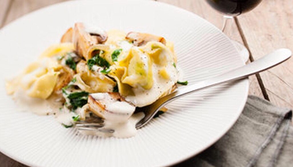 Tortellini e spinaci