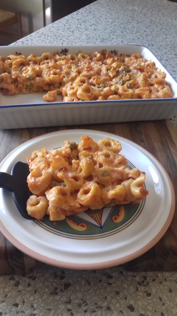 Tortellini gratinati al forno