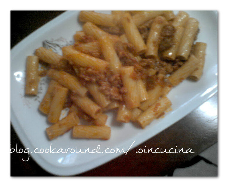 Tortiglioni alla salsiccia