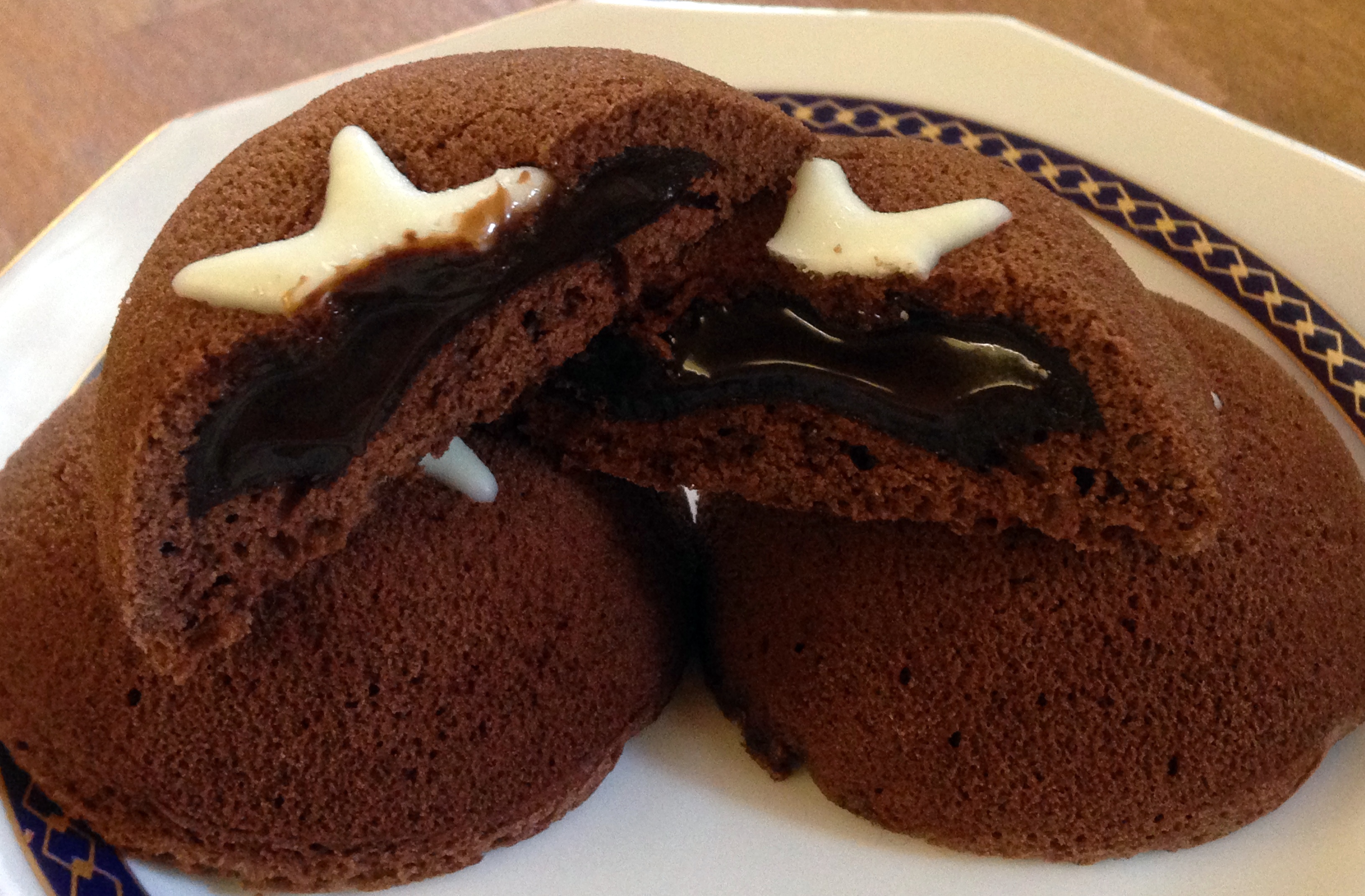 Tortina tipo mooncake con cuore morbido