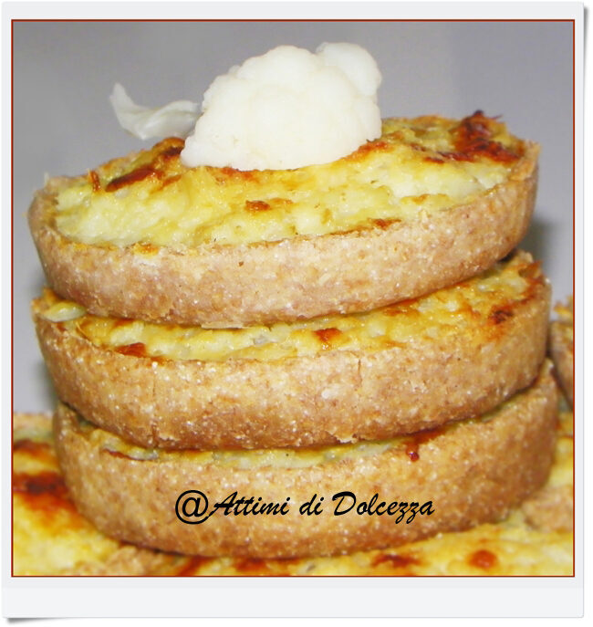 Tortine con cavolfiore e mascarpone