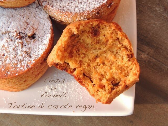 Tortine di carote vegan