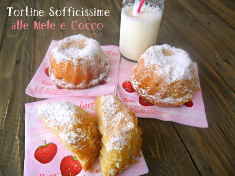 Tortine Sofficissime alle Mele e Cocco