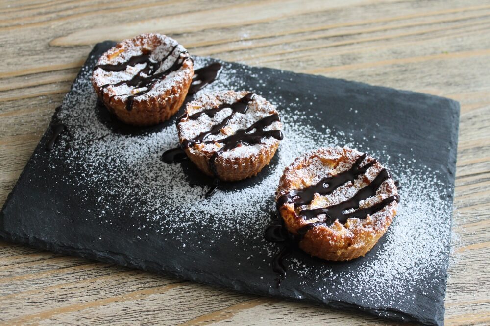 tortini di mele e cioccolato fondente
