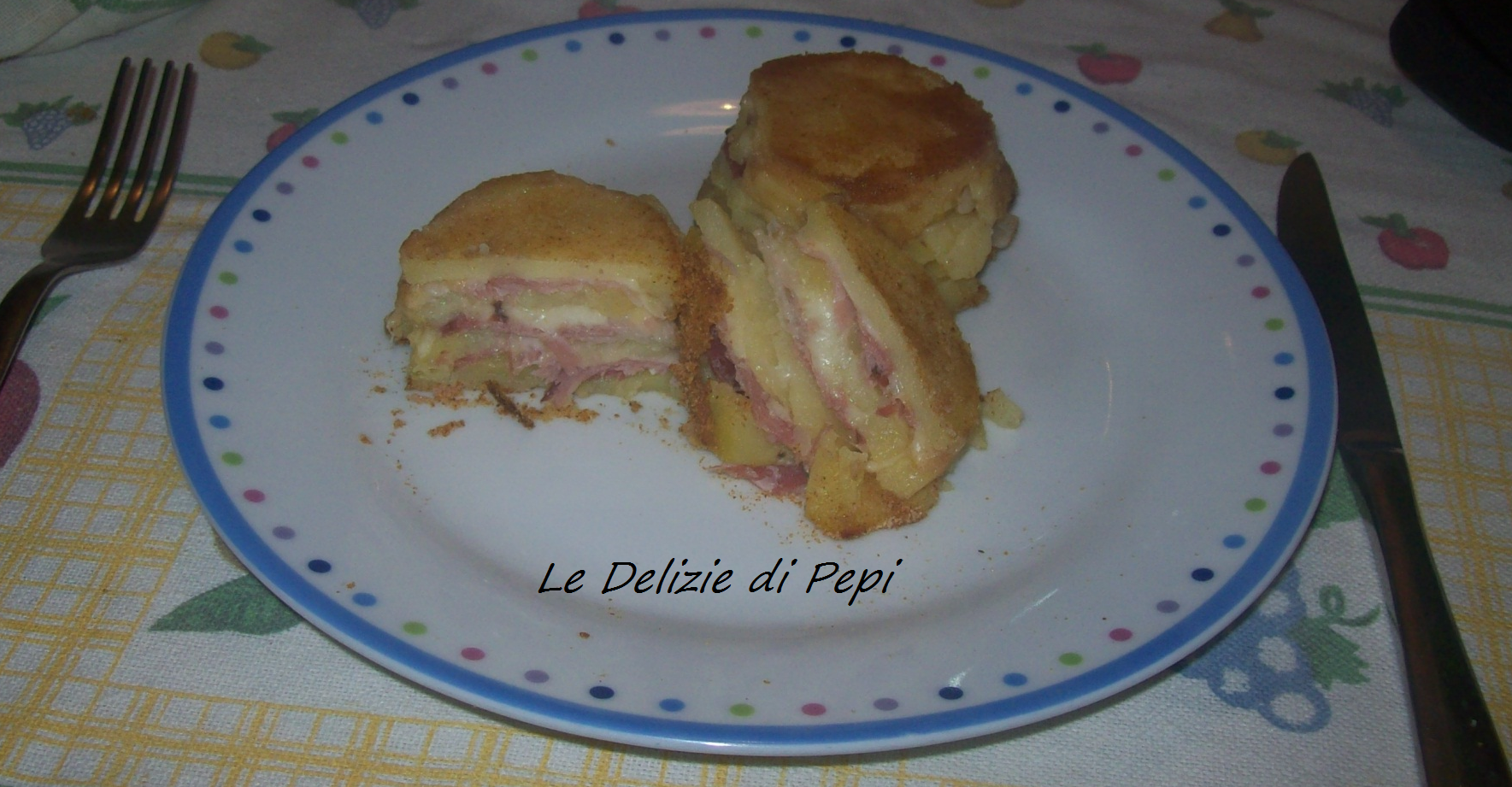 Tortini di patate con speck e provola