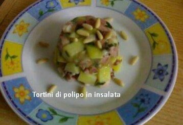 Tortini di polpo in insalata
