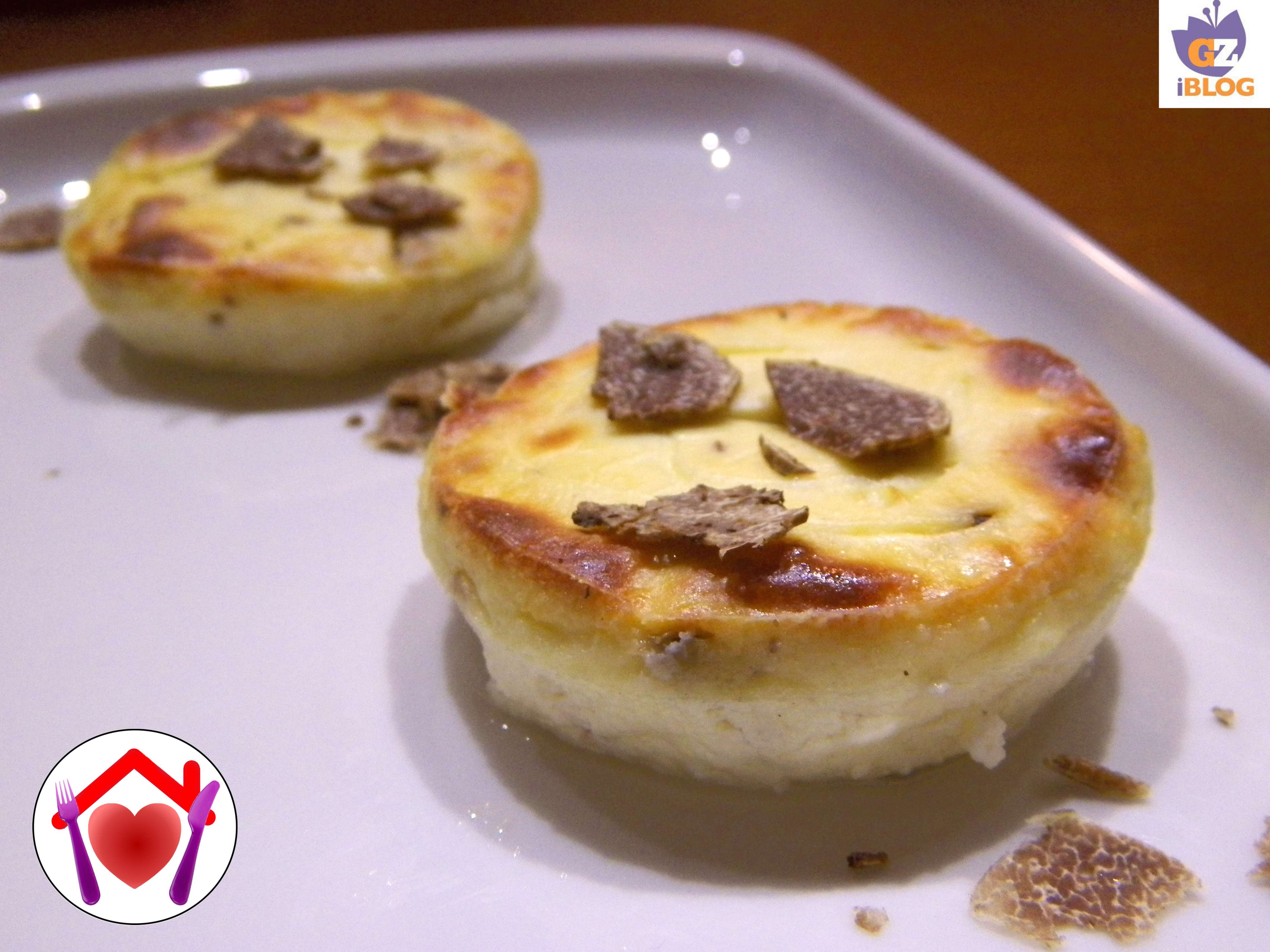 Tortini di ricotta e tartufo
