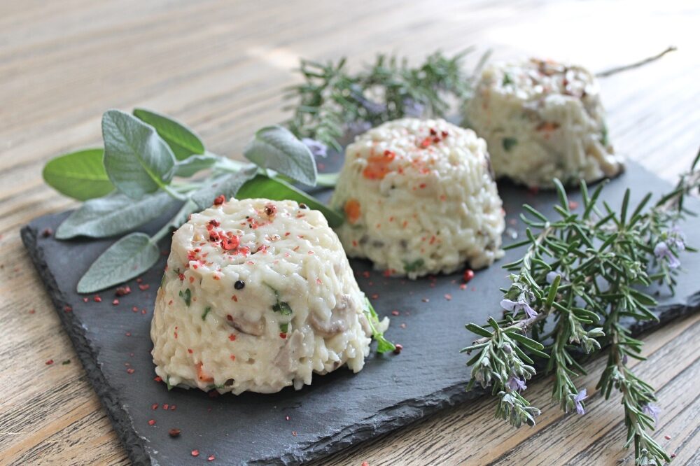 Tortini di riso ai funghi