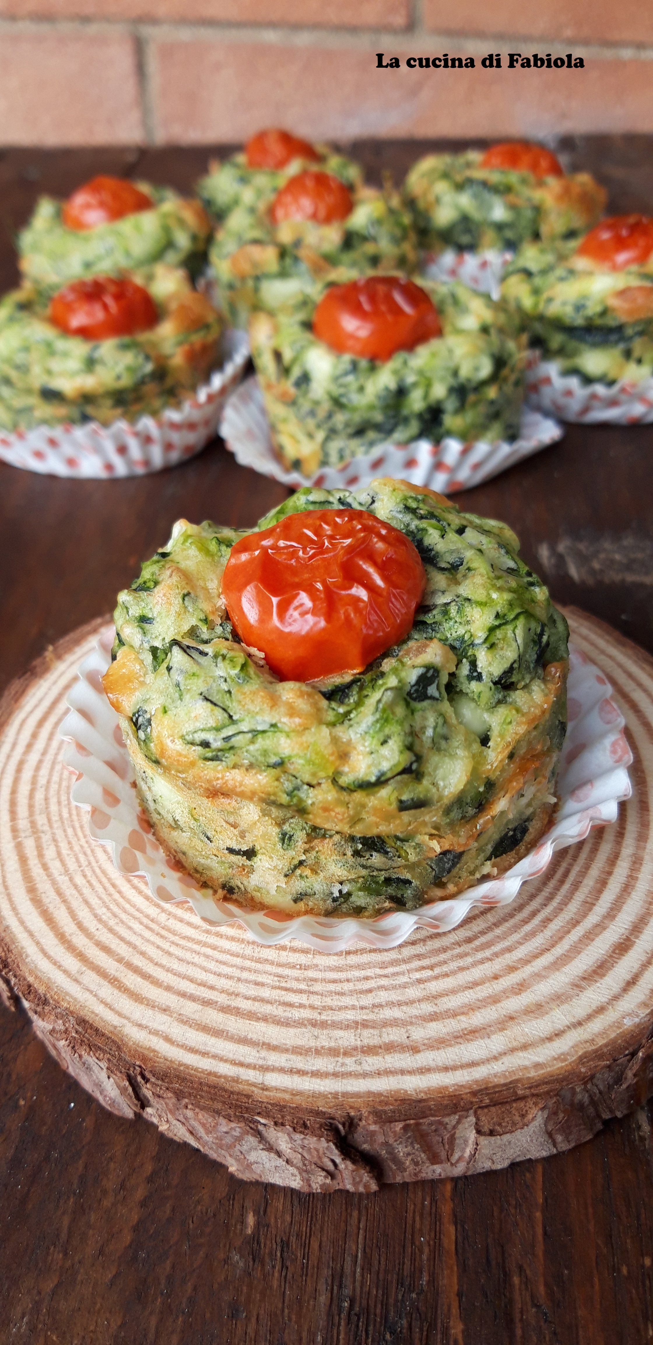 Tortini spinaci e fiocchi di latte