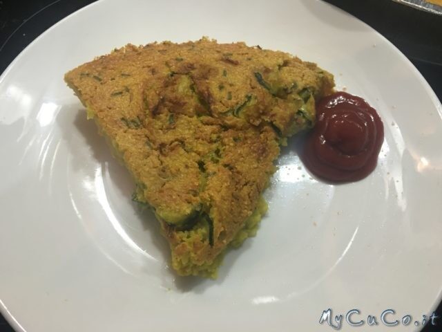 Tortino di ceci, zucchine e porro