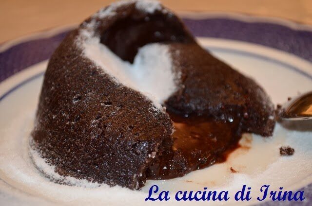 Tortino di cioccolato con cuore fondente